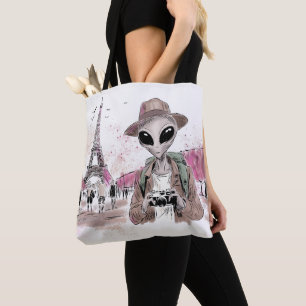Bolsa Tote Alienígena em Paris
