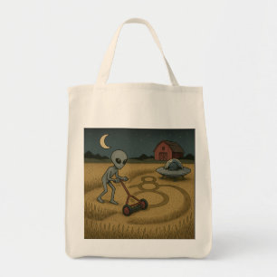 Bolsa Tote Alienígena Faz Círculos De Culturas Divertirem Ciê