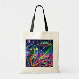 Bolsa Tote Alienígenas Verdes Não Conseguem Mirar