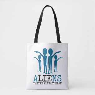 Bolsa Tote Aliens, eles já estão aqui