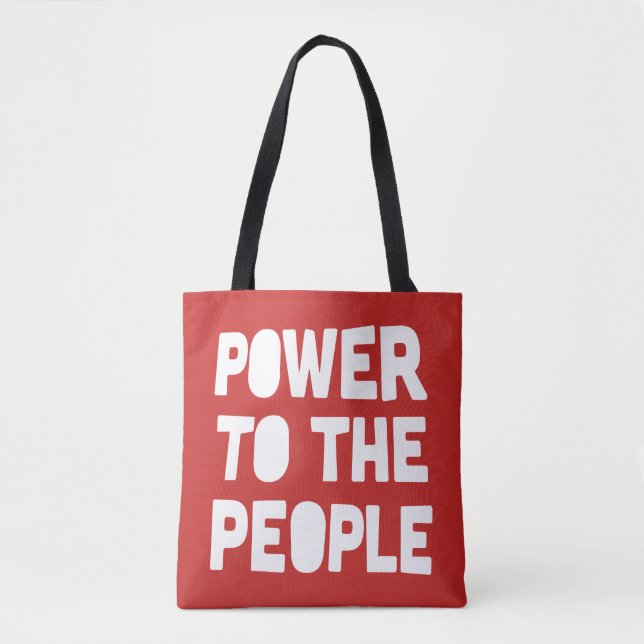 Bolsa Tote Alimentação Para As Pessoas (Frente)