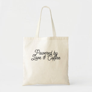 Bolsa Tote Alimentado por Amor & Café