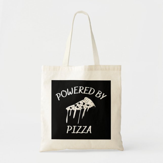 Bolsa Tote Alimentado Por Pizza (Frente)