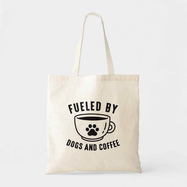 Bolsa Tote Alimentados Por Cães E Café (Frente)