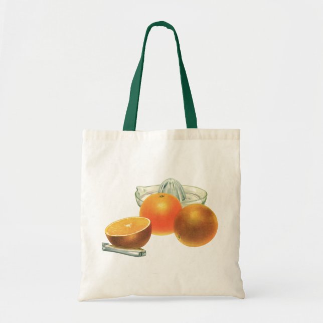 Bolsa Tote Alimentos Antigos Frutas, Laranjas Maduras Espreme (Frente)