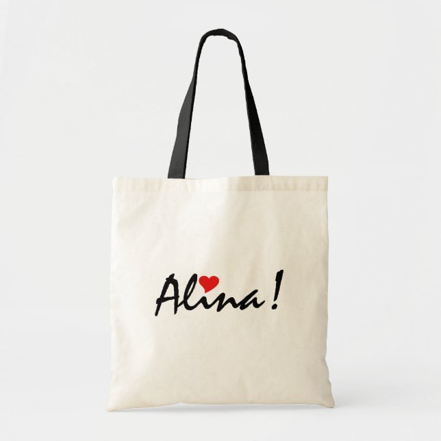 Bolsa Tote Alina IV Nome Personalizado (Frente)