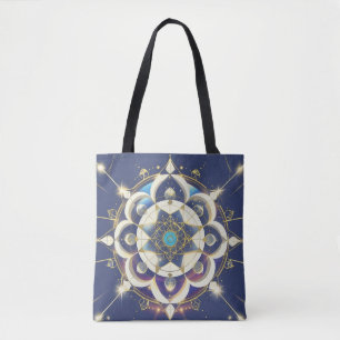 Bolsa Tote Alinhamento Estrela Dourada – Um Universo de Geome