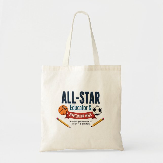 Bolsa Tote All-Star Educator Appreciation Tote Bag (Frente)