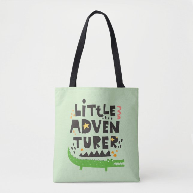 Bolsa Tote Alligador de Pequenos Aventuros (Frente)