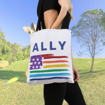 Ally Artística Rainbow Flag