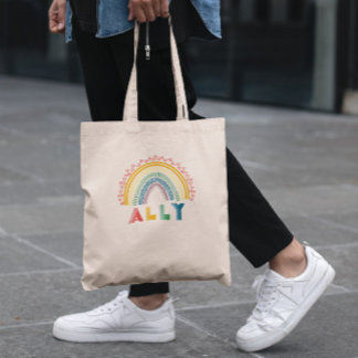 Bolsa Tote Ally Rainbow Tote Bag