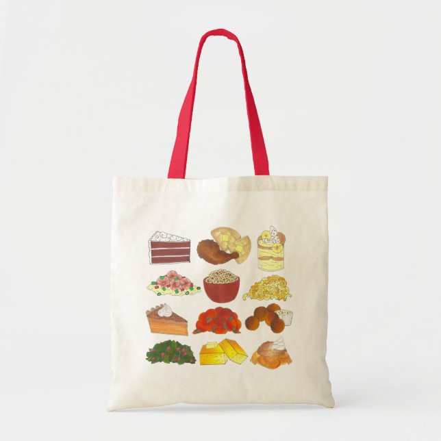 Bolsa Tote Alma Comida Favorita Foodie Southern Cuisine (Frente)