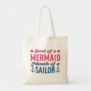 Bolsa Tote Alma De Uma Sereia Boca De Um Marinheiro
