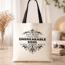 Bolsa Tote Alma Inquebrantável Mulheres Inspiradoras Vintage