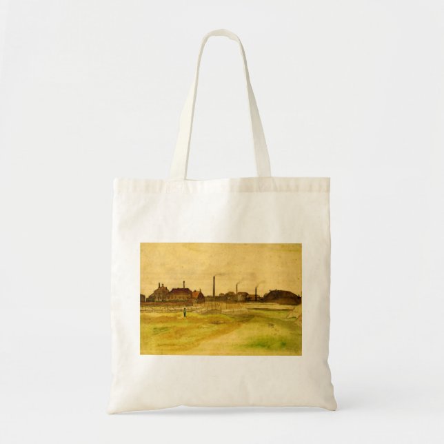 Bolsa Tote Almina na Borinagem por Vincent van Gogh (Frente)