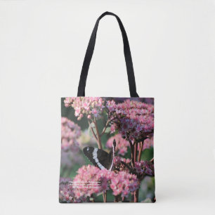 Bolsa Tote Almirante branco borboleta Matrona Sedum