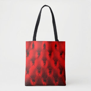 Bolsa Tote Almofada de enchimento, Almofada vermelha de estof