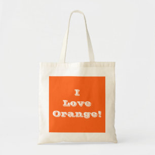 Bolsa Tote Almofada Eu Adoro Laranja