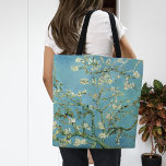 Bolsa Tote Almond Blossoms | Vincent Van Gogh<br><div class="desc">Almond Blossoms (1890) do artista holandês Vincent van Gogh (1853-1890). A pintura de Almond Blossoms de Van Gogh mostra delicadas flores brancas colocadas contra um vibrante céu turquesa, simbolizando nova vida e renovação. Inspirados pela arte japonesa, os galhos elegantes e linhas fluentes criam um sentido de serenidade e beleza natural....</div>