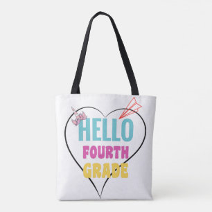 Bolsa Tote Alô 4º ano Melhor presente para 1rua dia de esco