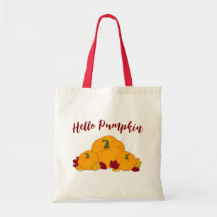 Bolsa Tote Alô Bonito Folhas de Abóbora