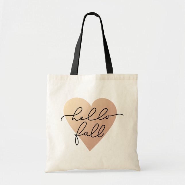 Bolsa Tote Alô, Fall Love Heart (Frente)