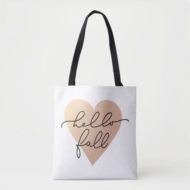 Bolsa Tote Alô, Fall Love Heart (Frente)