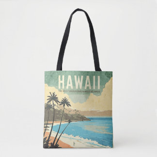 Bolsa Tote Aloha da Viagens vintage do Havaí