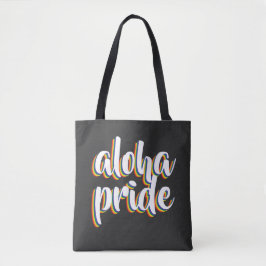 Bolsa Tote Aloha É Aloha Orgulho Arco-íris Havaí