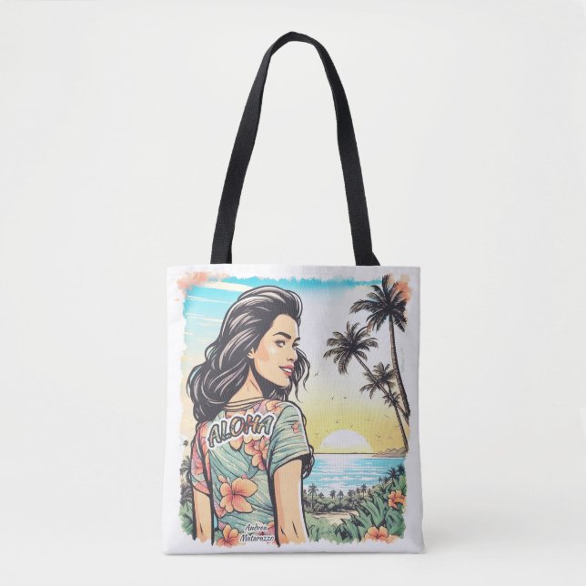 Bolsa Tote Aloha Girl (Frente)
