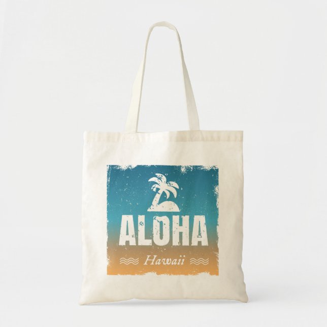Bolsa Tote Aloha Havaí retro (Frente)