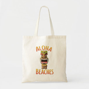 Bolsa Tote Aloha Hawaiian engraçado Tiki das praias