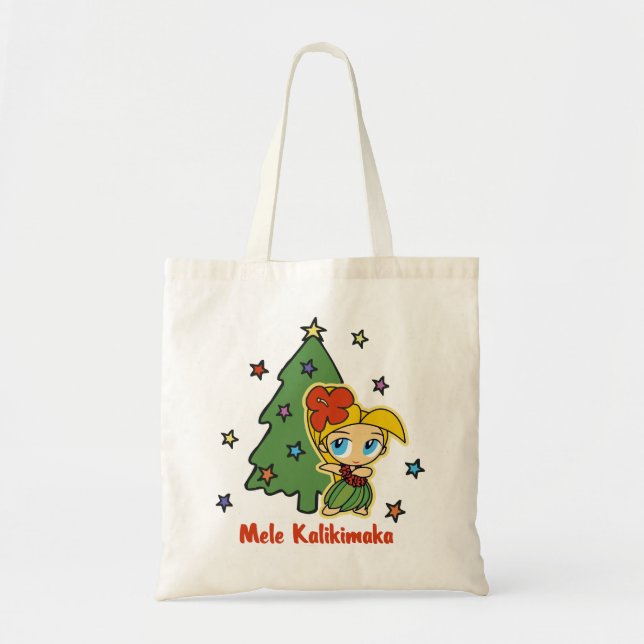 Bolsa Tote Aloha Honey Natal Loura Hula Girl (Frente)