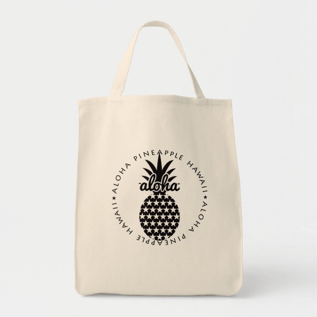 Bolsa Tote aloha pineapple hawaii　shoppingbag (Frente)