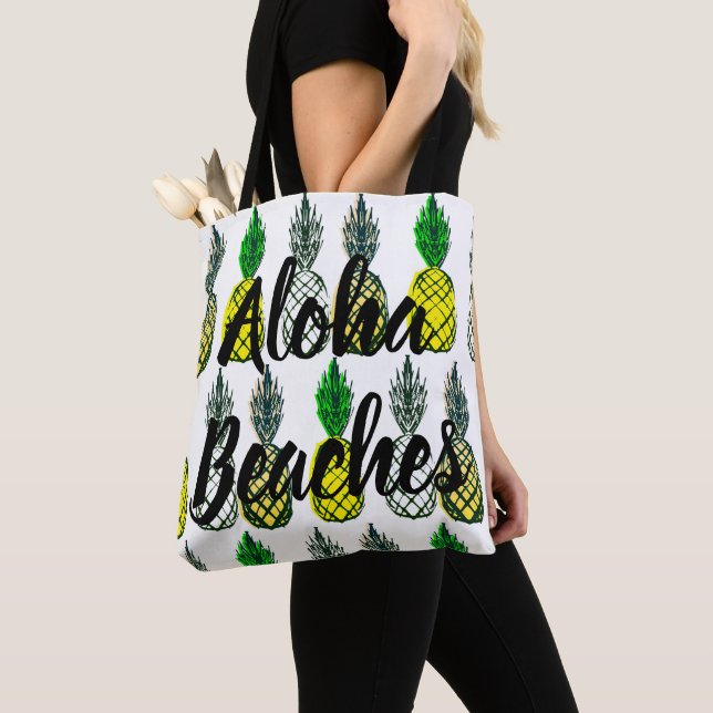 Bolsa Tote Aloha praias (Close Up)
