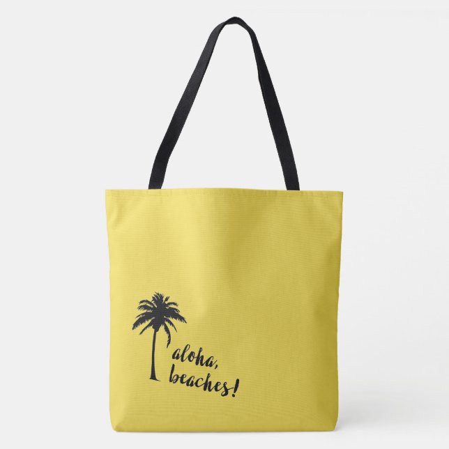 Bolsa Tote Aloha, praias! sacola (Frente)