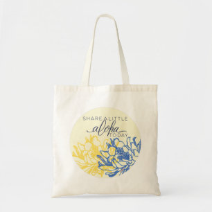 Bolsa Tote Aloha Tote Bag Compartilha um Pouco Aloha (vazio a
