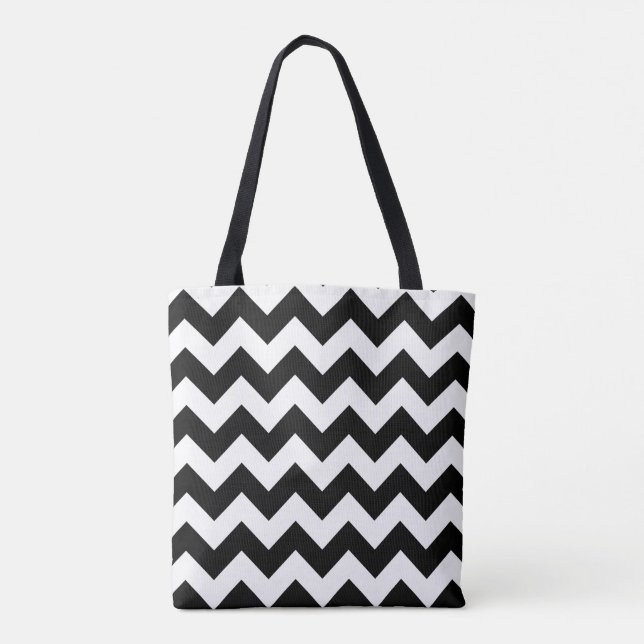 Bolsa Tote Alojamento preto - picos gêmeos (Verso)