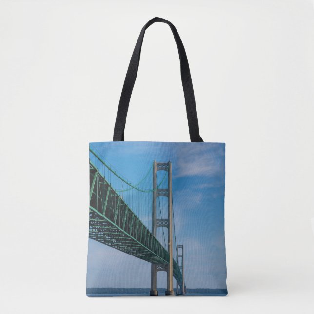 Bolsa Tote Along Mackinac Bridge (Frente)