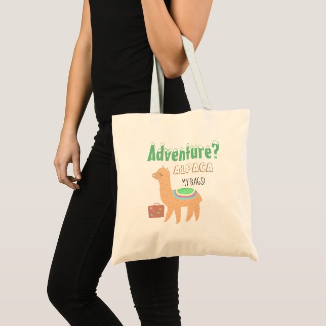 Bolsa Tote Alpaca da aventura (Frente (produto))