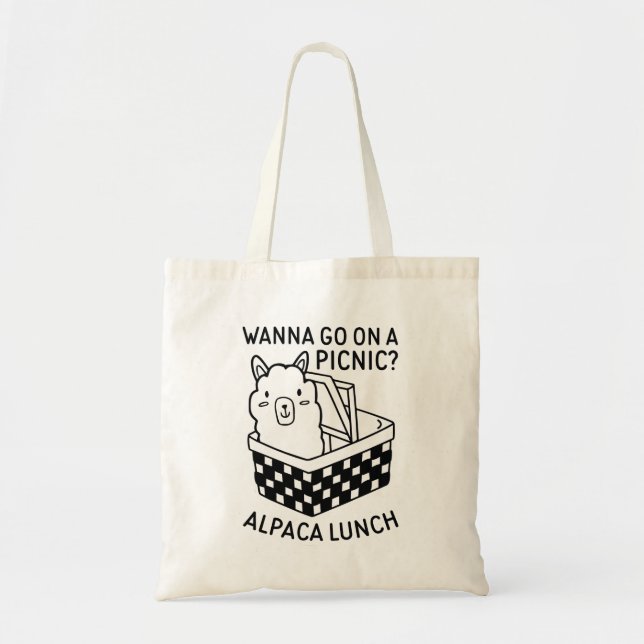 Bolsa Tote Alpaca Lunch (Frente)