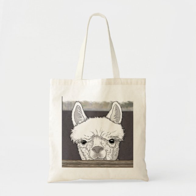 Bolsa Tote Alpaca Portrait (Frente)
