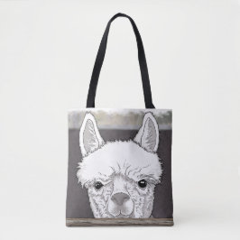 Bolsa Tote Alpaca Portrait