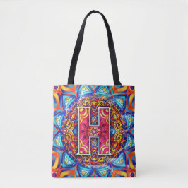Bolsa Tote Alphabet H mandala