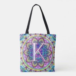 Bolsa Tote Alphabet K mandala