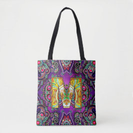 Bolsa Tote Alphabet M mandala