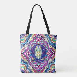 Bolsa Tote Alphabet Q mandala
