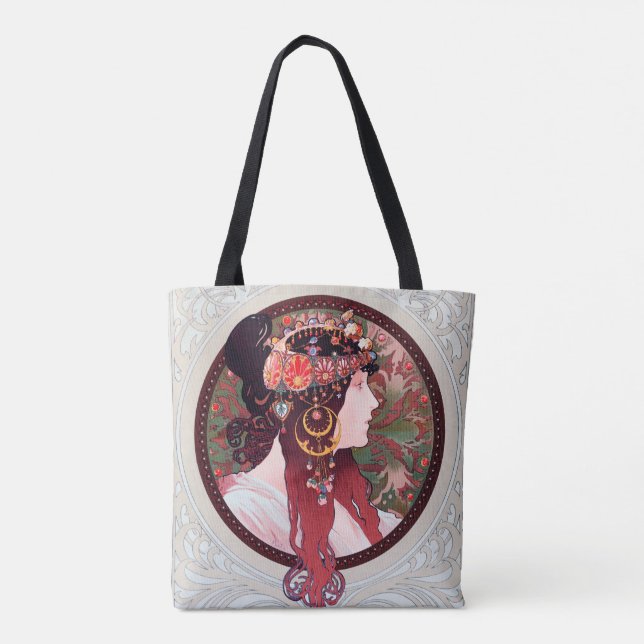 Bolsa Tote Alphonse Mucha (Verso)