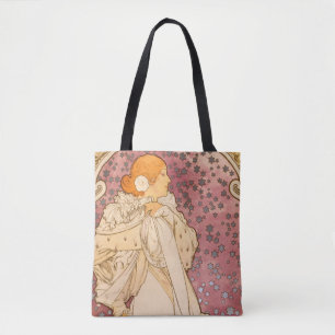 Bolsa Tote Alphonse Mucha La Dame Aux Camelias: Art Nouveau