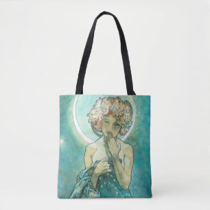 Bolsa Tote Alphonse Mucha Moonlight Clair De Lune Art Nouveau